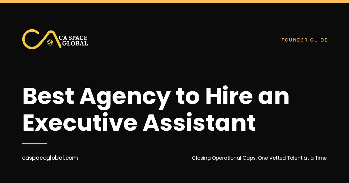Cover photo for the CA Space article Best Agency to Hire Executive Assistant in 2026
